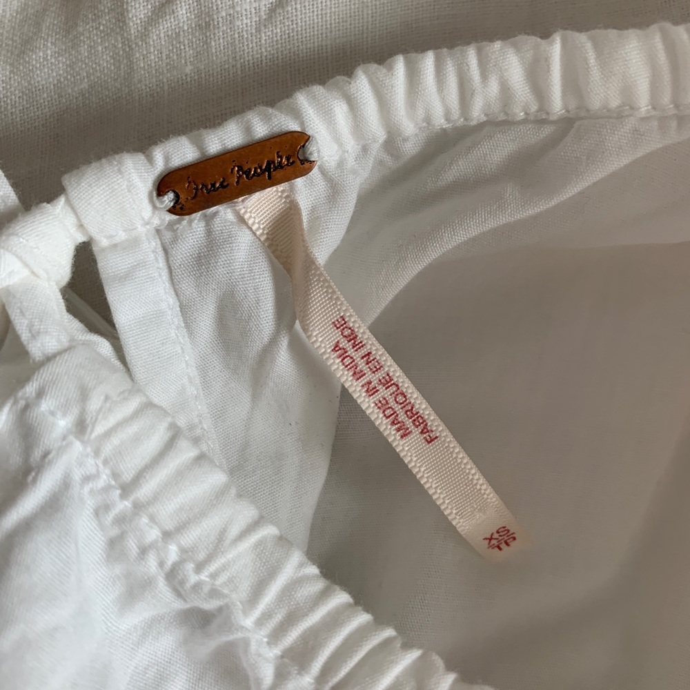 Free People White Midi Halter Dress Summer Queen - Picture 9 of 9